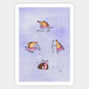 Hedgehog Ballet Sticker